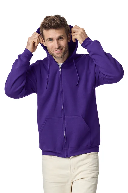 HEAVY BLEND™ ADULT FULL ZIP HOODED SWEATSHIRT (4/5)