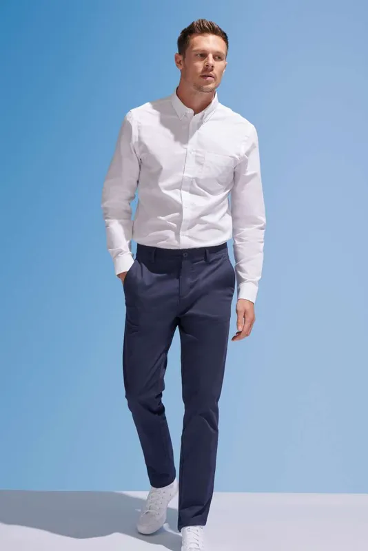 JARED MEN - SATIN STRETCH TROUSERS (2/7)