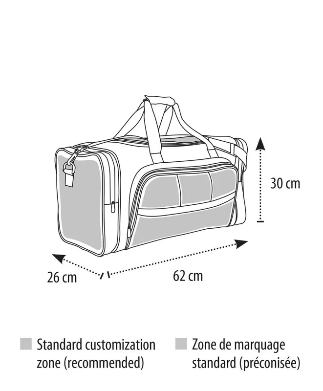 WEEK-END - 600D POLYESTER MULTI-POCKET TRAVEL BAG (2/10)