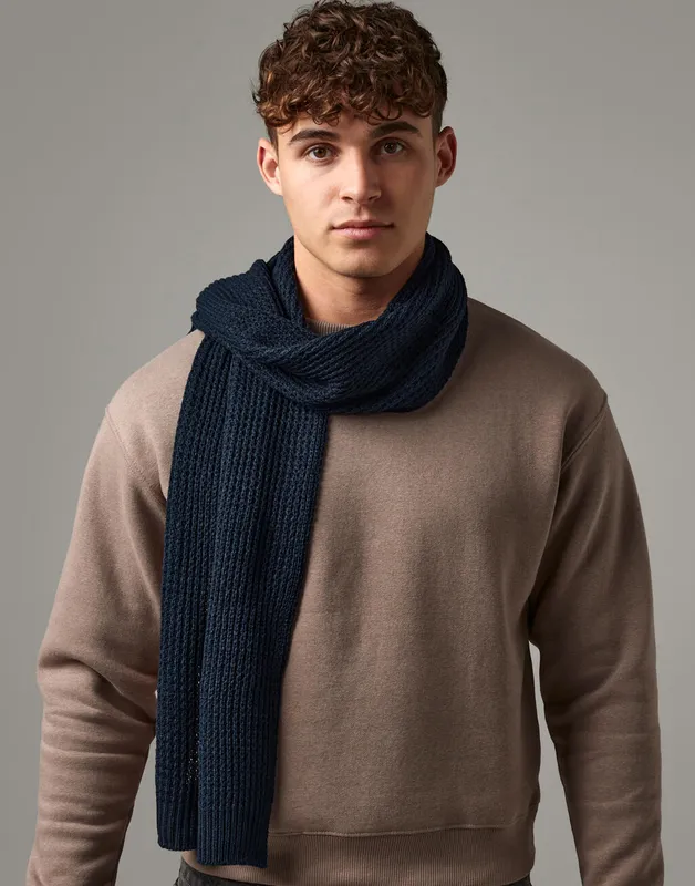 Classic Waffle Knit Scarf
