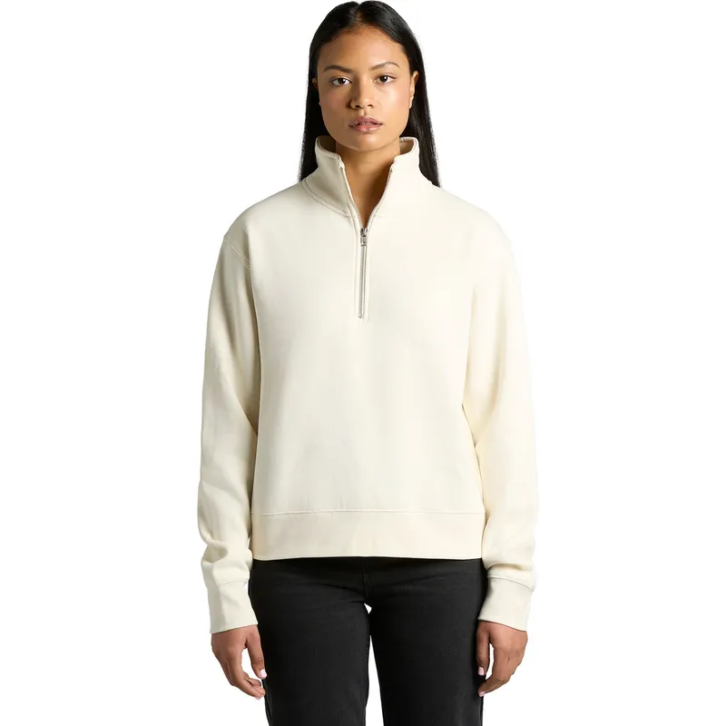 Wo's Stencil Half Zip Crew (1/2)