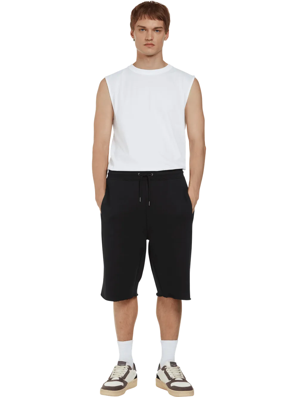Earth Positive Raw Hem Sweat Shorts