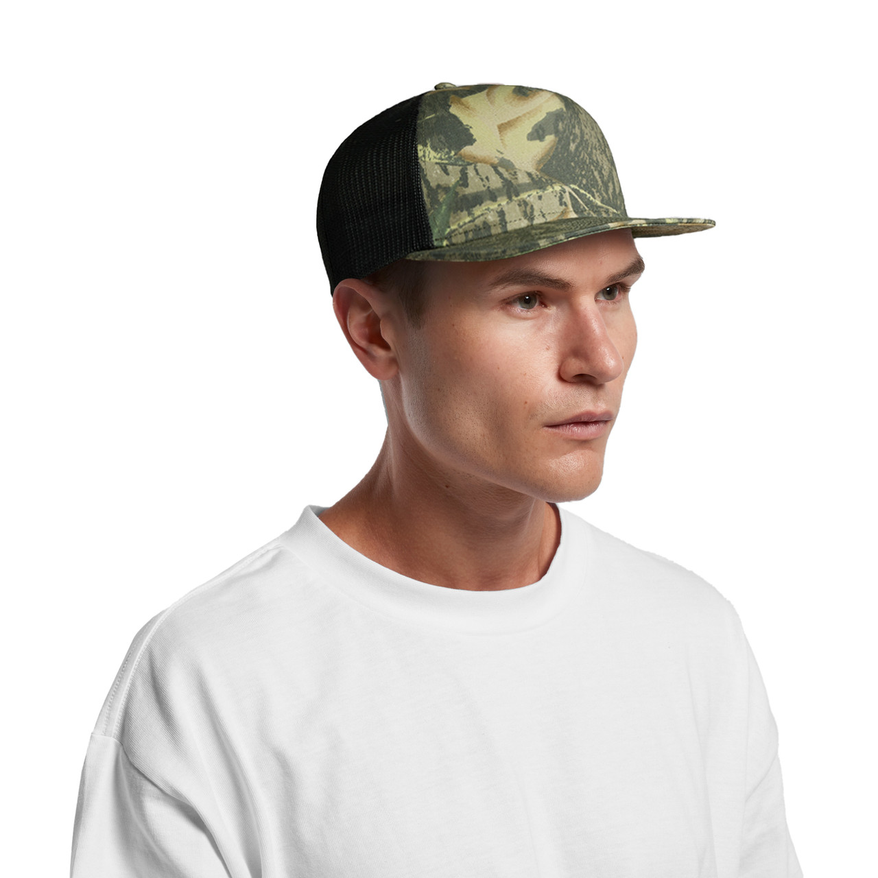 Stock Contrast Camo Trucker