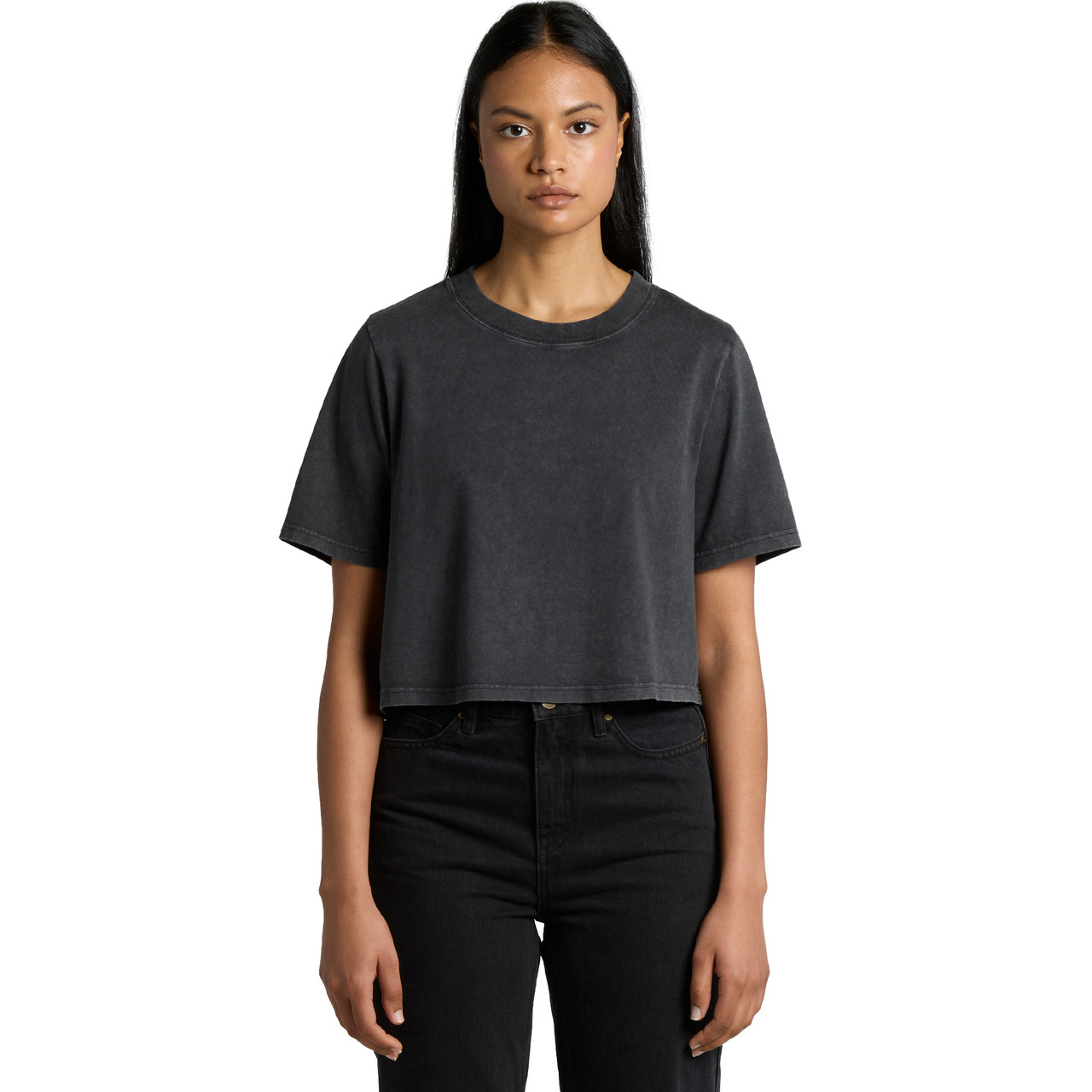 Wo's Stone Wash Heavy Crop