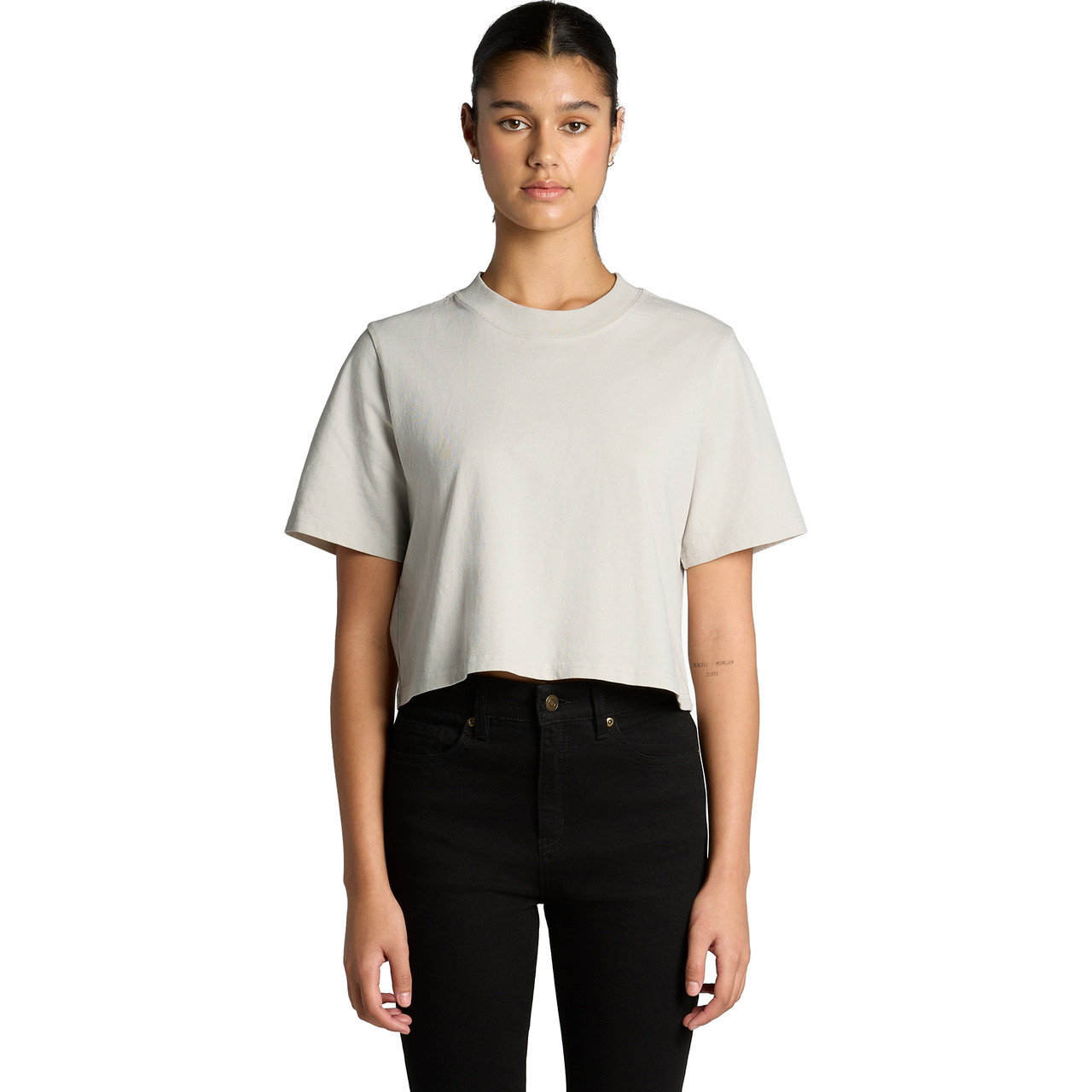 Wo's Heavy Faded Crop Tee
