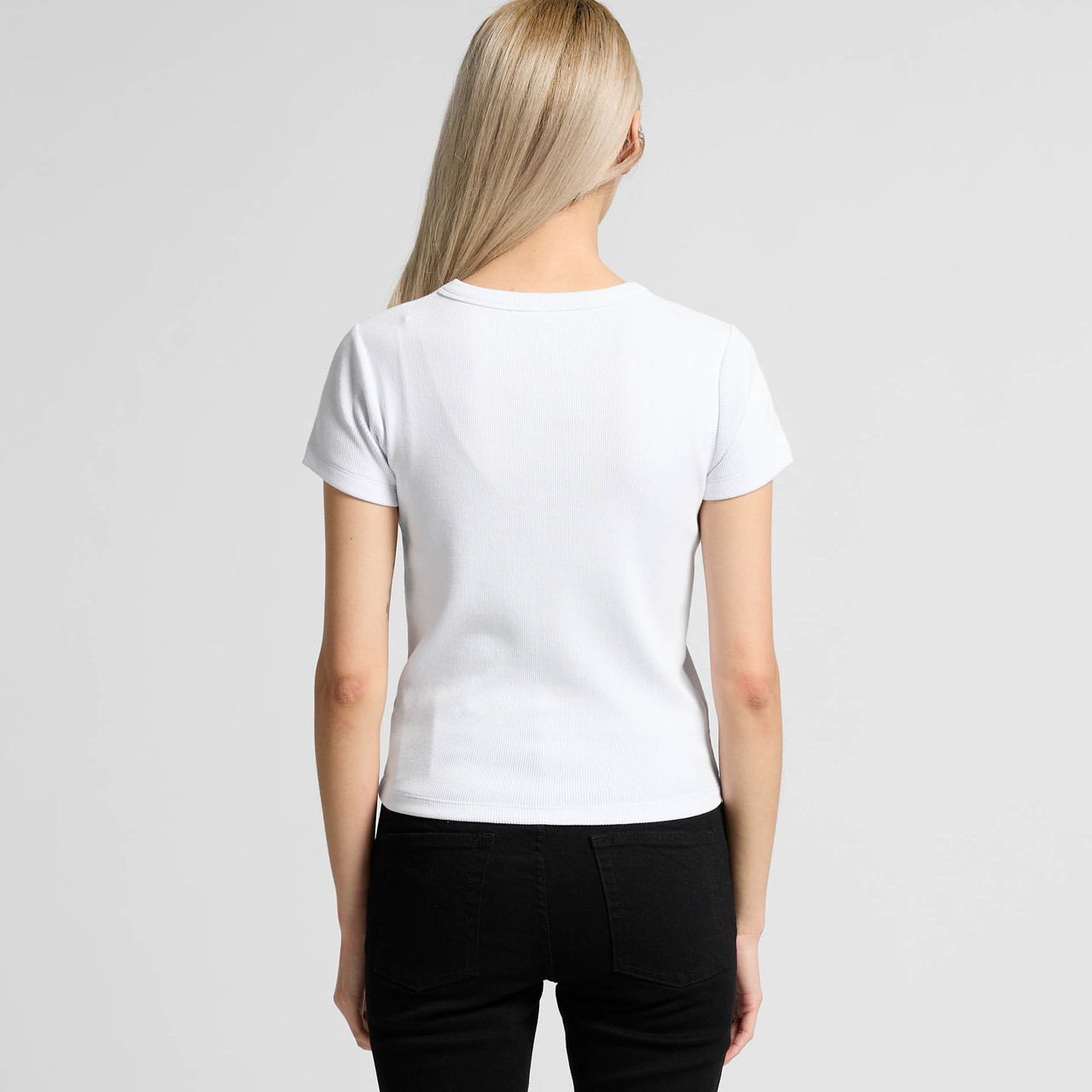 Wo's Organic Rib Tee - Image 2