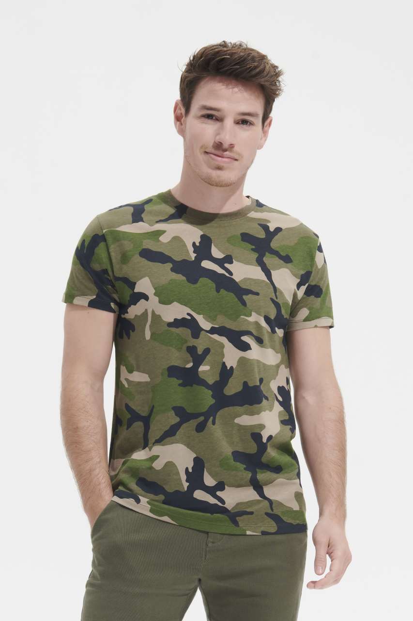CAMO MEN - ROUND COLLAR T-SHIRT